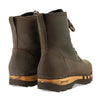 [Caffe] Paul Herren Clog Stiefel mit biegsamer Sohle aus nachhaltigem Weidenholz, Farbe: caffe (kaffeebraun)