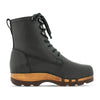 [Cervo Nero] Paul Herren Clog Stiefel mit biegsamer Sohle aus nachhaltigem Weidenholz, Farbe: cervo nero (schrarz-stukturiert)