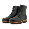 [Cervo Nero] Paul Herren Clog Stiefel mit biegsamer Sohle aus nachhaltigem Weidenholz, Farbe: cervo nero (schrarz-stukturiert)