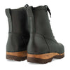 [Cervo Nero] Paul Herren Clog Stiefel mit biegsamer Sohle aus nachhaltigem Weidenholz, Farbe: cervo nero (schrarz-stukturiert)