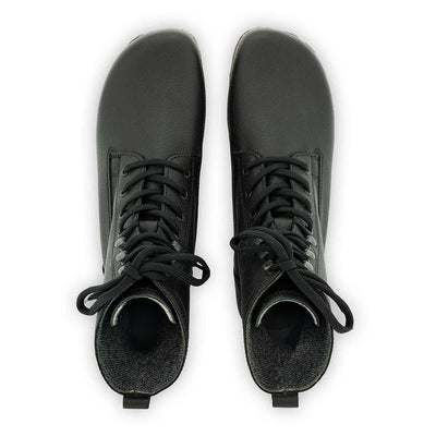 [Cervo Nero] Paul Herren Clog Stiefel mit biegsamer Sohle aus nachhaltigem Weidenholz, Farbe: cervo nero (schrarz-stukturiert)