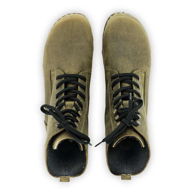 [Olivia] Paul Herren Clog Stiefel mit biegsamer Sohle aus nachhaltigem Weidenholz, Farbe: olivia (olivgrün)