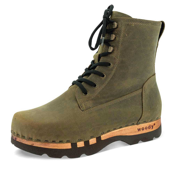 woody Paul Herren Clog Stiefel, handgemacht in Österreich