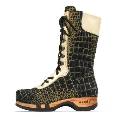 [Cocco Gold-Alaska Gold] Ramona Fell Damen Clog Stiefel, farbe: cocco gold - alaska gold. stiefel, winterclog, winterclogs. damenstiefel clogs weiss. damen fellschuhe bestellen, fellclogs, weisse fellstiefel mit holzschuhe, holzclogs fell kaufen.