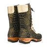 [Cocco Gold-Alaska Gold] Ramona Fell Damen Clog Stiefel, farbe: cocco gold - alaska gold. stiefel, winterclog, winterclogs. damenstiefel clogs weiss. damen fellschuhe bestellen, fellclogs, weisse fellstiefel mit holzschuhe, holzclogs fell kaufen.
