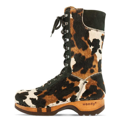 [Fell Kombi] Ramona Fell Damen Clog Stiefel im Leopard Design. Holzschuhe Damen, Damenstiefel clogs damen ramona fell, farbe: fell kombi (Kuhfell-Print). stiefel, winterclog, winterclogs. damenstiefel clogs weiss. damen fellschuhe bestellen, fellclogs, weisse fellstiefel mit holzschuhe, holzclogs fell kaufen.