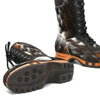[Fell Natur] Ramona Fell Damen Clog Stiefel, farbe: Naturfell. stiefel, winterclog, winterclogs. damenstiefel clogs. damen fellschuhe bestellen, fellclogs, weisse fellstiefel mit holzschuhe, holzclogs fell kaufen.