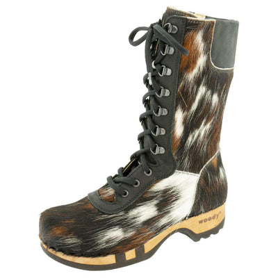 [Fell Natur] Ramona Fell Damen Clog Stiefel, farbe: Naturfell. stiefel, winterclog, winterclogs. damenstiefel clogs. damen fellschuhe bestellen, fellclogs, weisse fellstiefel mit holzschuhe, holzclogs fell kaufen.
