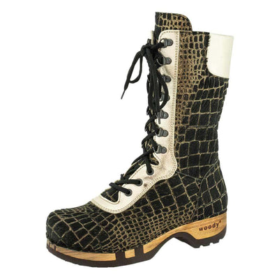 [Cocco Gold-Alaska Gold] Ramona Fell Damen Clog Stiefel, farbe: cocco gold - alaska gold. stiefel, winterclog, winterclogs. damenstiefel clogs weiss. damen fellschuhe bestellen, fellclogs, weisse fellstiefel mit holzschuhe, holzclogs fell kaufen.