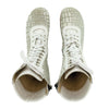 [Cocco Silver] Ramona Fell Damen Clog Stiefel, farbe: cocco silver. stiefel, winterclog, winterclogs. damenstiefel clogs weiss. damen fellschuhe bestellen, fellclogs, weisse fellstiefel mit holzschuhe, holzclogs fell kaufen.