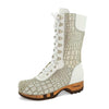 [Cocco Silver] Ramona Fell Damen Clog Stiefel, farbe: cocco silver. stiefel, winterclog, winterclogs. damenstiefel clogs weiss. damen fellschuhe bestellen, fellclogs, weisse fellstiefel mit holzschuhe, holzclogs fell kaufen.