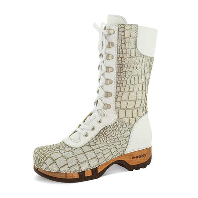 [Cocco Silver] Ramona Fell Damen Clog Stiefel, farbe: cocco silver. stiefel, winterclog, winterclogs. damenstiefel clogs weiss. damen fellschuhe bestellen, fellclogs, weisse fellstiefel mit holzschuhe, holzclogs fell kaufen.