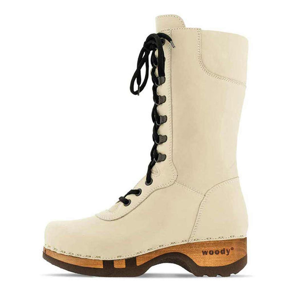 [Creme] Ramona Clog Stiefel von woody Schuhe. Damen Stiefel mit hohem Schaft bestellen. Holzclog Stiefel. Holzstiefel. Stiefel für Damen handgemacht. Handgemachte Stiefel kaufen., farbe: nero (schwarz)Ramona von woody Schuhe. Damen Stiefel mit hohem Schaft bestellen. Holzclog Stiefel. Holzstiefel. Stiefel für Damen handgemacht. Handgemachte Stiefel kaufen, Farbe: creme (naturweiß)