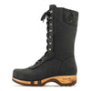 [Nero] Ramona Clog Stiefel von woody Schuhe. Damen Stiefel mit hohem Schaft bestellen. Holzclog Stiefel. Holzstiefel. Stiefel für Damen handgemacht. Handgemachte Stiefel kaufen., farbe: nero (schwarz)