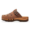 [Tabacco] Roderich Herren Clog mit Stick hirsche streumuster für herren, biegsame nachhaltige holzsohle, farbe: olivia, holzclogs woody, woody schuhe, woody shoes, handgemachte holzschuhe aus österreich, kärnten