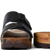 [Schwarz] Roman Herren Clog Pantolette mit biegsamer nachhaltiger holzsohle, farbe: schwarz, holzclogs woody, woody schuhe, woody shoes, handgemachte holzschuhe aus österreich, kärnten