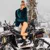 [Nero] Rosanna Damen Clog Stiefel, winter stiefel, winterclogs, winterclog. damenstiefel clogs leder. damen stiefel leder gefüttert bestellen, winterclogs, stiefel mit holzschuhe, holzclogs stiefeln kaufen. farbe: nero (schwarz)