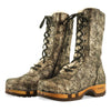 [Noirgold] Rosanna Damen Clog Stiefel. winter stiefel, winterclogs, winterclog. damenstiefel clogs leder. damen stiefel leder gefüttert bestellen, winterclogs, stiefel mit holzschuhe, holzclogs stiefeln kaufen. farbe: noirgold (gold mit schwaren cracks)