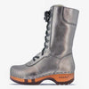 [Titan] Rosanna Damen Clog Stiefel. winter stiefel, winterclogs, winterclog. damenstiefel clogs leder. damen stiefel leder gefüttert bestellen, winterclogs, stiefel mit holzschuhe, holzclogs stiefeln kaufen. farbe: titan