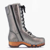 [Titan] Rosanna Damen Clog Stiefel. winter stiefel, winterclogs, winterclog. damenstiefel clogs leder. damen stiefel leder gefüttert bestellen, winterclogs, stiefel mit holzschuhe, holzclogs stiefeln kaufen. farbe: titan