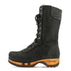 [Nero] Rosanna Damen Clog Stiefel, winter stiefel, winterclogs, winterclog. damenstiefel clogs leder. damen stiefel leder gefüttert bestellen, winterclogs, stiefel mit holzschuhe, holzclogs stiefeln kaufen. farbe: nero (schwarz)