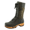 [Schwarz-Cocco Gold] Rosanna Fell Damen Clog Stiefel, farbe: schwarz-cocco gold, fellstiefel. stiefel, winterclog, winterclogs. damenstiefel clogs. damen fellschuhe bestellen, fellclogs, weisse fellstiefel mit holzschuhe, holzclogs fell weiss kaufen.