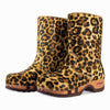 [Ghepardo] Rose Fell Damen Schlupfstiefel mit biegsamer nachhaltiger holzsohle, farbe: ghepardo (animalprint), holzclogs woody, woody schuhe, woody shoes, handgemachte holzschuhe aus österreich, kärnten