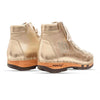 [Gold] Roxy Damen Clog Sneaker mit hohem schaft und biegsamer nachhaltiger holzsohle, farbe: gold (glattleder), holzclogs woody, woody schuhe, woody shoes, handgemachte holzschuhe aus österreich, kärnten