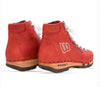 [Rosso] Roxy Damen Clog Sneaker mit hohem schaft und biegsamer nachhaltiger holzsohle, farbe: rosso (rot), holzclogs woody, woody schuhe, woody shoes, handgemachte holzschuhe aus österreich, kärnten
