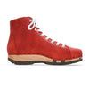 [Rosso] Roxy Damen Clog Sneaker mit hohem schaft und biegsamer nachhaltiger holzsohle, farbe: rosso (rot), holzclogs woody, woody schuhe, woody shoes, handgemachte holzschuhe aus österreich, kärnten