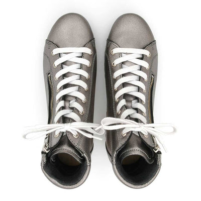 [Titan] Roxy Damen Clog Sneaker Argentino von woody Schuhe. Clogs Damen roxy, clog sneakers für damen mit hohem schaft und biegsamer nachhaltiger holzsohle, farbe: titan, holzclogs woody, woody schuhe, woody shoes, handgemachte holzschuhe aus österreich, kärnten