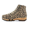 [Wildcat] Roxy Damen Clog Sneaker mit hohem schaft und biegsamer nachhaltiger holzsohle, farbe: wildcat (leopard print), holzclogs woody, woody schuhe, woody shoes, handgemachte holzschuhe aus österreich, kärnten