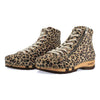 [Wildcat] Roxy Damen Clog Sneaker mit hohem schaft und biegsamer nachhaltiger holzsohle, farbe: wildcat (leopard print), holzclogs woody, woody schuhe, woody shoes, handgemachte holzschuhe aus österreich, kärnten