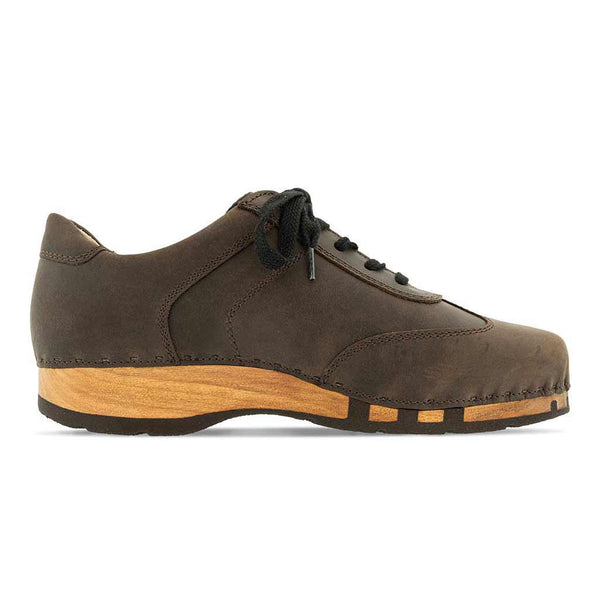 [Caffe] Sam Herren Clog Sneaker mit biegsamer nachhaltiger holzsohle, der bestseller, farbe: caffe-braun, holzclogs woody, woody schuhe, woody shoes, handgemachte holzschuhe aus österreich, kärnten