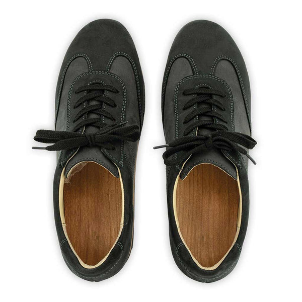 [Nero-Grigio] Sam Herren Clog Sneaker woody holzschuhe. herren clogs, flexible, biegsame holzsohle. holzclogs, sam sneaker clogs herren, männer clogs mit fussbett. woody leder clogs herren. holzclogs, echt leder holzschuhe bestellen.