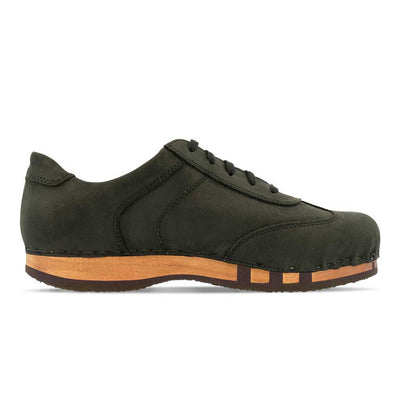 [Nero] Sam Herren Clog Sneaker mit biegsamer nachhaltiger holzsohle, der bestseller, farbe: nero (schwarz), holzclogs woody, woody schuhe, woody shoes, handgemachte holzschuhe aus österreich, kärnten