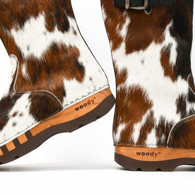 [Natur Fell] Sandro Fell Herren Fellstiefel mit biegsamer nachhaltiger holzsohle, farbe: fell natur, holzclogs woody, woody schuhe, woody shoes, handgemachte holzschuhe aus österreich, kärnten