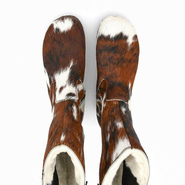 [Natur Fell] Sandro Fell Herren Fellstiefel mit biegsamer nachhaltiger holzsohle, farbe: fell natur, holzclogs woody, woody schuhe, woody shoes, handgemachte holzschuhe aus österreich, kärnten