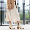 [Creme]Tanja Damen Clog Stiefelette, woody holzschuhe. tanja ankle boots gefüttert, damenstiefel, stiefel, damenclogs mit flexibler, biegsamer holzsohle. holzclogs, clogs damen knöchel stiefel, damen clogs mit fussbett. ankleboots holz schuhe, holzclog, holzschuhe kaufen, farbe: creme