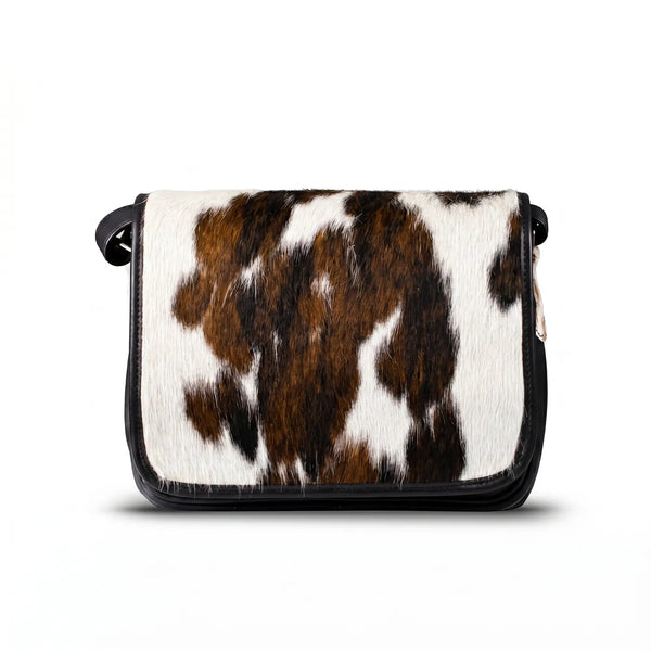 woody Klara - praktische Handtasche Damen in Fell Natur-Schwarz, Ansicht 8, handgemacht in Österreich