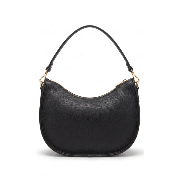 woody Luna - elegante Hobo-Tasche, Handtasche aus Kuhfell, handgemacht in Österreich