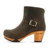 [Caffe] Tina Damen Clog Stiefelette woody Schuhe. Damen Stiefelette mit Absatz. Clog mit Kalbslederfutter als Damenstiefel. Damenclogs, Damen Clogs - Clogs Damen. Holzschuhe für Damen, Damen Clogs, Holzclogs, Damen Pantoletten mit Holzsohle. Farbe: Caffe (braun)