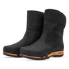 [Nero] Ulli Damen Clog Schlupfstiefel mit biegsamer nachhaltiger holzsohle, farbe: nero (schwarz), holzclogs woody schuhe, woody shoes, handgemachte holzschuhe aus österreich kärnten