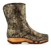 [Noirgold] Ulli Damen Clog Schlupfstiefel mit biegsamer nachhaltiger holzsohle, holzclogs woody schuhe, woody shoes, handgemachte holzschuhe aus österreich kärnten, farbe: Noirgold (gold mit schwarzen cracks)