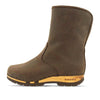 [Caffe] Ulli Damen Clog Schlupfstiefel mit biegsamer nachhaltiger holzsohle, farbe: caffe braun, holzclogs woody schuhe, woody shoes, handgemachte holzschuhe aus österreich kärnten