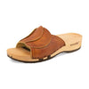 [Safor] Vanessa Damen Pantolette mit biegsamer nachhaltiger holzsohle, der bestseller, farbe: safor (braun), holzclogs woody, woody schuhe, woody shoes, handgemachte holzschuhe aus österreich, kärnten