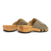 [Sand] Vanessa Damen Pantolette mit biegsamer nachhaltiger holzsohle, der bestseller, farbe: sand-warm_grey, holzclogs woody, woody schuhe, woody shoes, handgemachte holzschuhe aus österreich, kärnten