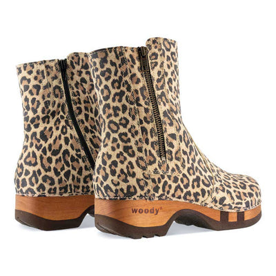 [Wildcat] Veronika Damen Clog Stiefelette woody, farbe: wildcat (animalprint), ganzjahres, kalbslederfutter