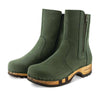 [Forest] Veronika Damen Clog Stiefelette woody, farbe: forest (waldgruen), ganzjahres, kalbslederfutter