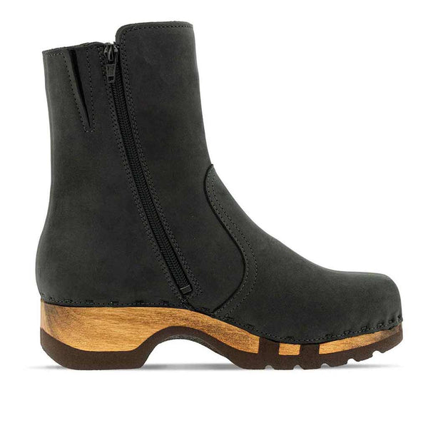 [Nero] Veronika Damen Clog Stiefelette woody, farbe: nero (schwarz), ganzjahres, kalbslederfutter